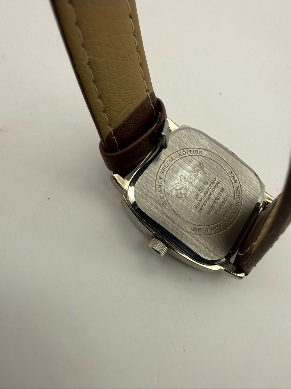 Winnie The Pooh and Butterfly Seiko Watch | Vintage Disney Brown Band (New Batt) - Picture 9 of 11